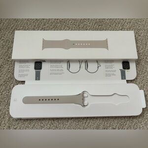 Apple Sport Band (M/L In Starlight) - Extension Strap Only